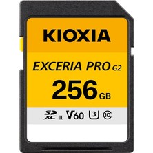 MSP Excerıa Pro G2 256GB Sdxc Hafıza Kartı – Uhs-Iı U3 V60 C10, 300MB/S Okuma, 250MB/S Yazma, 8k / 4K