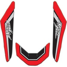 MSP Africa Twin CRF1100L 2016-2025 Uyumlu Çamurluk Pad Seti Siyah Kırmızı