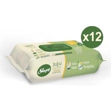 aklow akyoleticaret Doğal Organik Pamuklu Temizlik Havlusu 12X50 Yaprak