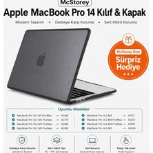 MSP MacBook Pro 14.2 Inç Kılıf A2442 A2779 A2918 A2992 A3112 A3401 A3185 A3434 A3426 A3427 Uyumlu Shockproof Rugged Hard Case Tpu Bumper Darbe Korumalı Hibrit Sert Kapak Siyah