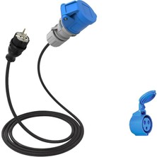 MSP 5m, 3X32A 220V ile Çalışan Cihazınızı, 220V Ev Tipi Prize Bağlar. Elektrikli Araç Şarj Istasyonu Dönüştürücü Adaptör