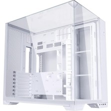 MSP Li O11 Vision Compact Atx Mid-Tower Oyun Pc Kasası - Alüminyum ve Temperli Cam (Beyaz)