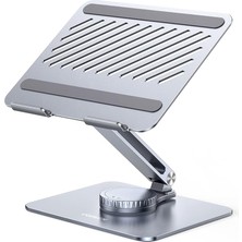 MSP Masa Için Dizüstü Bilgisayar Standı Ayarlanabilir 360 Döner Taban, MacBook Pro Air Stand, Lenovo Ideapad 3, Dell Chromebook, Hp Dizüstü Bilgisayar 17,3 Inçe Kadar Uyumlu