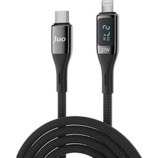 MSP 27W Dijital LED Ekranlı USB Type-C To Lightning iPhone iPad Hızlı Şarj ve Data Kablosu 1 Metre