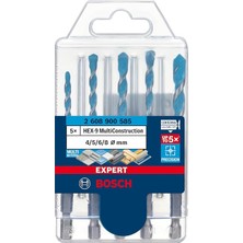 MSP Professional Accessories 5x Expert Hex-9 Multiconstruction Delme Ucu Setleri (Beton, Yumuşak Döşemeler, Çelik, Yumuşak Ahşap, Plastik, 4-8 Mm, Aksesuar Döner Matkap/vidalamalar)