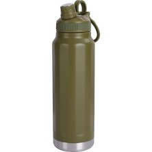 MSP L Çelik Yeşil Kulplu 800 ml Ilık Soğuk Içecek Termos Suluk MT239YS