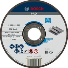 MSP Professional Düz Metal Kesme Diski, Gri, 125 Mm, 1 Adet