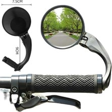 MSP Sky Briviga Ayna RVM-372 Sol Gidon Ucu Bağlantılı 75X75MM Ölçü : 16-22MM 360° Dönebilen