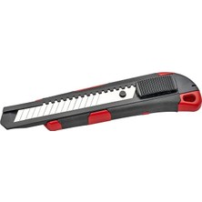 MSP Çift Malzemeli Metal Maket Bıçağı 18 mm Pro (Kırmızı)