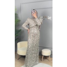 Perfect Mega Store New Elegans Tamamı Taş Detaylı Abiye ELBISE-2473