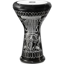 MSP Solo Darbuka El Gravürü 3029-S Siyah 44,5 Cm.