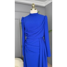 Perfect Mega Store Çınar Özkan Drape Detaylı Abiye ELBISE-5005