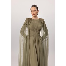 Perfect Mega Store Kenzel Kolları Taş Detaylı Abiye EBISE-26206