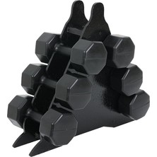 MSP Ps Spor 3 Çift Set 3 kg 4 kg 5 kg + Stand Siyah