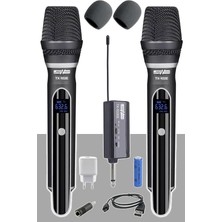 MSP TX-102EE Şarjlı Çiftli El Tipi Telsiz Kablosuz Mikrofon Seti Uhf