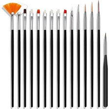 MSP Nail Art Fırça Seti, 15 Parça Tasarım Çizim Süsleme Fırçaları, Tırnak Sanatı Için Detaylı Çalışma Fırçaları