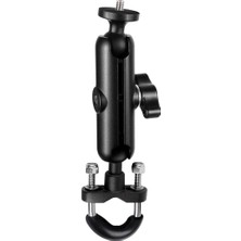 MSP Eyeon Kamera Bisiklet Motosiklet Tutacağı Gidon Tutacağı 360° Ayarlanabilir Evrensel Metal Bisiklet Motosiklet Moto Tutacağı 1/4 Dişli Go Pro Hero 10/9/8/7/6/5/4 Session Max 360 One R x Için