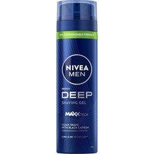 MSP Men Erkek Tıraş Jeli Deep Dimension 200ML, Maxx Tech, Aktif Karbon, Kaygan Tıraş Deneyimi