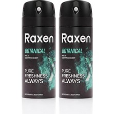 MSP Erkek Deodorant Spreyi - Botanical Serisi - 150ML - Etkili Ter Kokusu Önleyici - Alüminyumsuz ve Leke Bırakmayan Formül - Gün Boyu Ferahlık Veren Erkek Vücut Spreyi (2 Paketi)