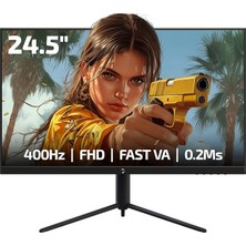 MSP Lucid S40 24.5'' 400Hz 0.2ms Fast Va E Spor Pivot Rgb Gaming Monitör