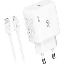 MSP BXCL20TA 20W Pd Süper Hızlı Type-C Şarj Cihazı, Type-C’den Lightning’e Kablosuyla iPhone 17 Serisi, iPhone 16 Serisi, iPhone 15 Serisi 14/14 Pro/14 Pro Max, iPad 9 ve Fazlasıyla Uyumlu
