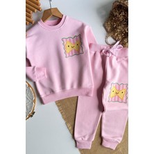 Noble Kids Kız Çocuk Pasta Baskılı Eşofman Takımı
