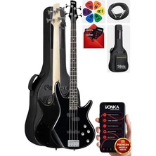 MSP MBG-400BK Üst Segment Profesyonel Bas Gitar 4 Telli (Softcase Gigbag ve Kablo Dahil)