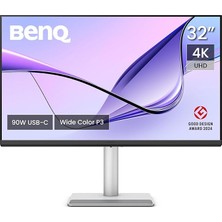 MSP MacBook Pro/air Için MA320U 32 Inç 4K 3840X2160 Ekran, 90 W Usb-C, Mac Renk Eşleştirme, Mac'te Parlaklık ve Ses Kontrolü, Ayarlanabilir Ayak, P3 Renk Gamı.