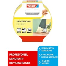 MSP Profesyonel Maskeleme Bandı, Keskin Kenar Boya Bandı, 25MX25MM