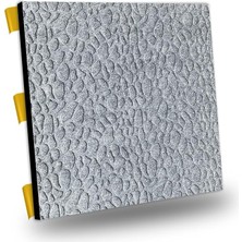 MSP Kendinden Yapışkanlı Akustik Ses ve Isı Yalıtım Paneli Keçe Dekota Leopar Desenli Açık Gri 49X49 cm (1 Adet (0,24 M²))