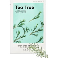 MSP Çay Ağacı Özlü Yağ Kontrolü Sağlayan Yaprak Maske (1AD) Airy Fit Sheet Mask Tea Tree