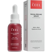 MSP Ceel Aha%10 + Bha%2 Kırmızı Peeling Yüz Serumu 30 Ml, Cilt Tonu Eşitleyici ve Gözenek Sıkılaştırıcı Yenileyici Asit Serum, Glikolik Asit ve Panthenol Içeren Leke Karşıtı Bakım