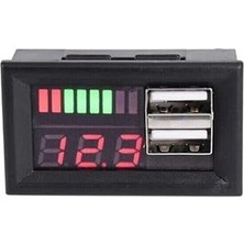 MSP Kapasite Göstergesi Voltmetreli ve USB Çıkışlı