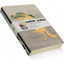 MSP Ohara Kosan The Contrast & Noir Series 4'lü Defter Seti, Çizgisiz, 64 Sayfa, 14X21CM