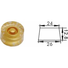 MSP Pnb2/gd Plastic Knob (Gold)