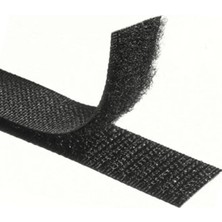 MSP 2 cm Siyah Çift Taraflı Cırt Cırt Bant Çift Taraflı Amerikan Fermuarı (Yapışkansız) (5 Metre)
