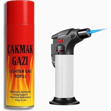 MSP Gaz Hediyeli Yüksek Alevli Çakmak Torch Pürmüz 1300 Derece Hürmüz Emniyetli Pürmüs
