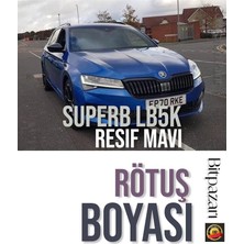 MSP Market Skoda Superb Reef Blue LB5K Resif Mavi Profesyonel Rötüş Boyası, LB5KSUPERB1FF