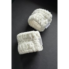 MSP Mikrofiber Bileklik Seti, Beyaz, 2'li Paket, Kadın ve Erkek Için, Makyaj Temizleme, Yüz Yıkama, Spor, Yoga ve Spa Kullanımı