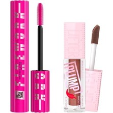 aklow akyoleticaret Lash Sensational Firework Maskara ve 007 Coca Zing Dudak Parlatıcısı Seti
