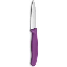 MSP 6.7635.C1 Swiss Classic 8cm Tırtıklı Soyma Bıçağı, Mor