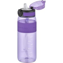 MSP Fiftyfifty Pipetli(Isırılamaz) 600 ml Silikon Gövde Tritan Su Matarası