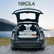 MSP Tesla Model Y Için Air-Foam Şişme Kamp Yatağı, Dahili Pompalı (Çarşaf Dahil Değildir)
