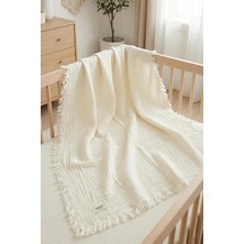 MSP Bebek Muslin Pıke 85X100 cm EKRU%100 Pamuklu