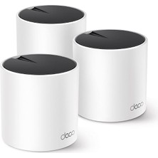 MSP Deco X55 3-Pack, AX3000 Mbps, Yapay Zeka Desteği, Gigabit Portları, 150 Cihaza Kadar Bağlanılabilirlik, 600 M²'ye Kadar Kapsama, Mobil Uygulama ile Kolay Kurulum, Wi-Fi 6 Mesh Sistemi