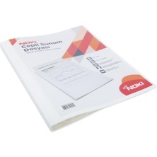 MSP Sunum Dosyası Önü Cepli A4 20'li Beyaz NAK445484545