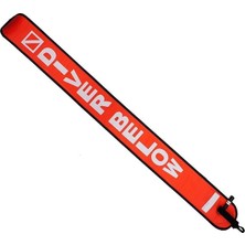 MSP Choice Scuba Diving 1.2m Surface Marker Signal Tube With Plastic Clip, Orange