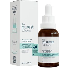 MSP Purest Solutions, Gözenek ve Siyah Nokta Karşıtı, Sivilce Önleyici Niacinamide Cilt Bakım Serumu 30 ml (Niacinamide 5% & Zinc Pca 1%)