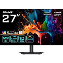 MSP MO27Q28G 26,5" Woled Gaming Monitor, Qhd (2560X1440), 280Hz, 0.03MS Gtg, Mat Ekran, HDMI 2.1, Displayhdr True Black 500, Hdr 1500 Nits, Kvm & Usb-C, Dahili Hoparlör