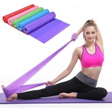 MSP Pilates Bandı Plates Egzersiz Direnç Lastiği 1 Adet (Sarı)